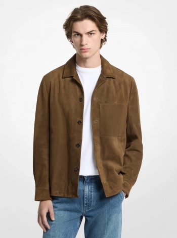 Michael Kors Mens Suede Jacket