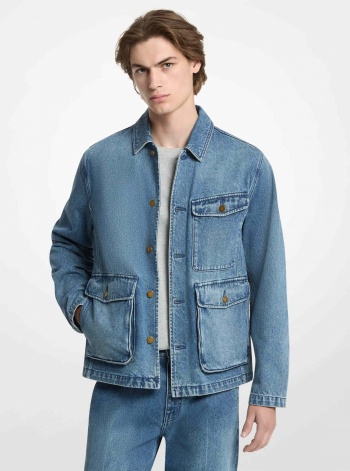 Michael Kors Mens Denim Chore Jacket