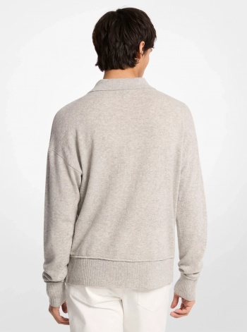 Michael Kors Mens Wool Polo Sweater