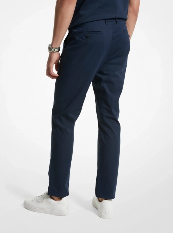 Michael Kors Mens Slim-Fit Cotton Blend Chino Pants