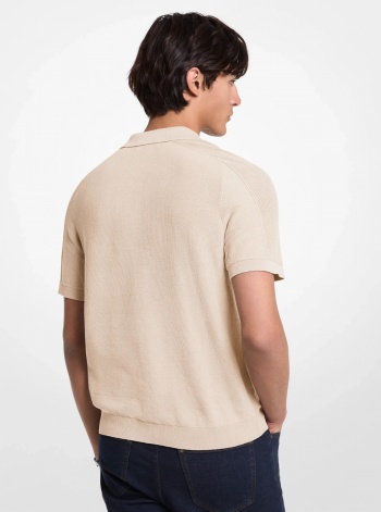 Michael Kors Mens Cotton Mouliné Polo Shirt