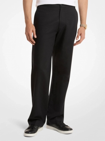 Michael Kors Mens Finn Linen and Cotton Chino Pants