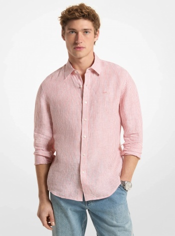 Michael Kors Striped Linen Shirt