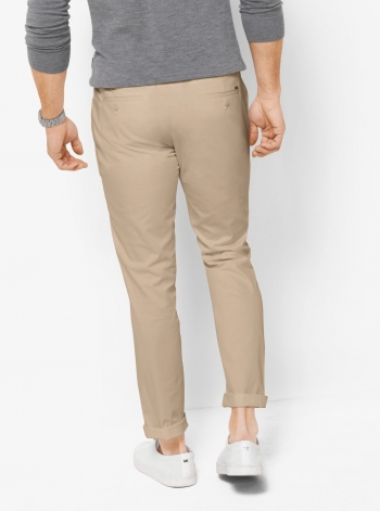 Michael Kors Mens Skinny-Fit Cotton Chinos