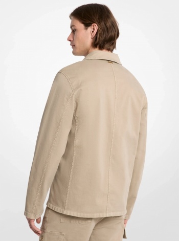 Michael Kors Mens Stretch Cotton Twill Chore Jacket