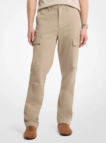 Michael Kors Mens Stretch Cotton Twill Cargo Pants