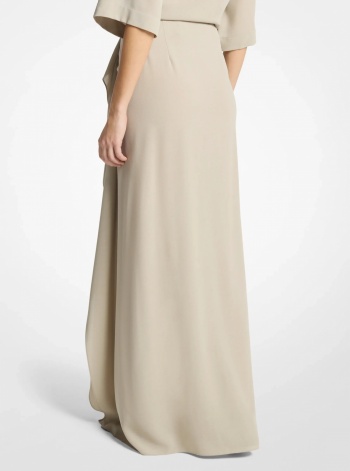 Michael Kors Wool Crepe Pareo Skirt