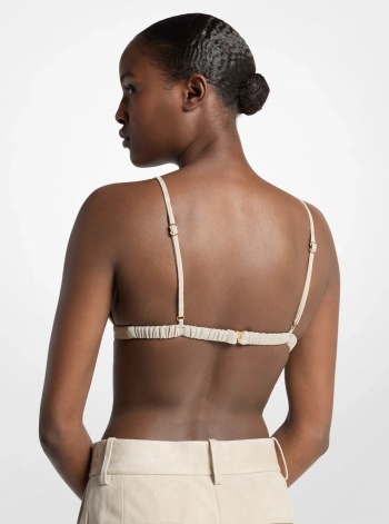 Michael Kors Collection Suede Bra Top
