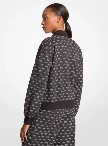 Logo Cotton Blend Zip-Up Jacket