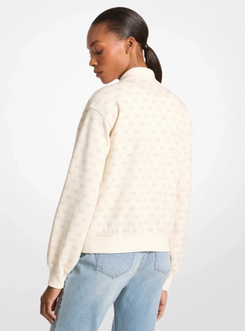 Logo Cotton Blend Zip-Up Jacket