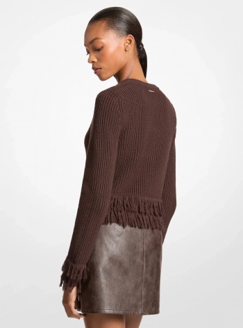 Knit Fringed Cardigan