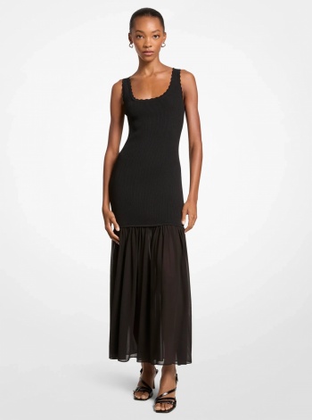 Stretch Viscose Tank Dress