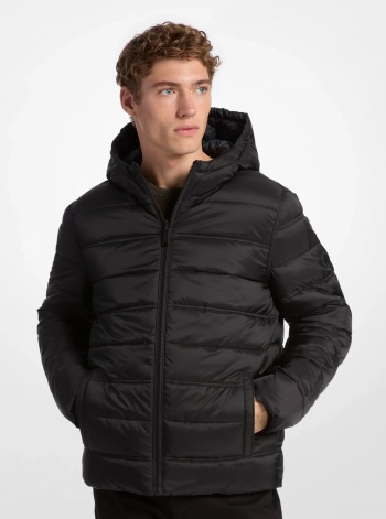 Michael Kors Mens Signature Logo Reversible Jacket