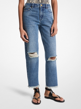 MICHAEL Michael Kors Distressed Denim Jeans