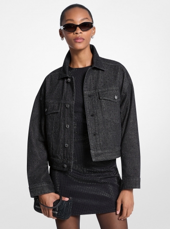 MICHAEL Michael Kors Studded Denim Jacket