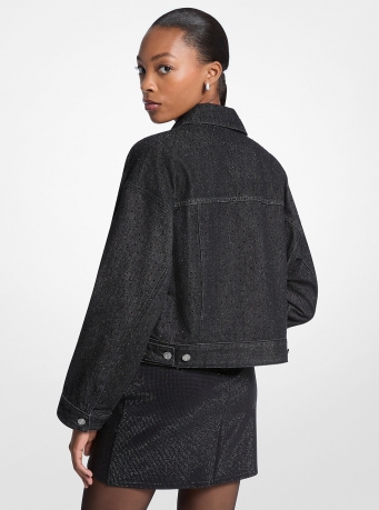 MICHAEL Michael Kors Studded Denim Jacket
