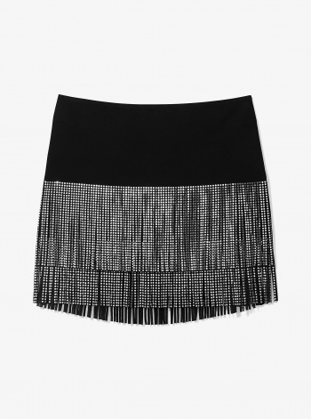 Michael Kors Studded Fringe Mini Skirt