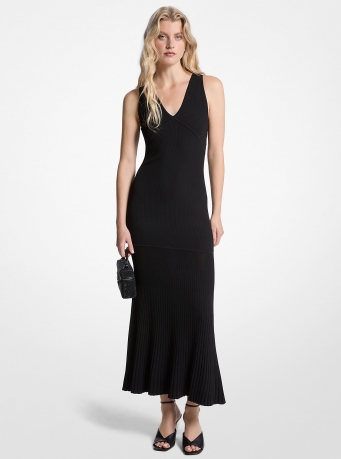 MICHAEL Michael Kors Ribbed Stretch Knit Tank Dress
