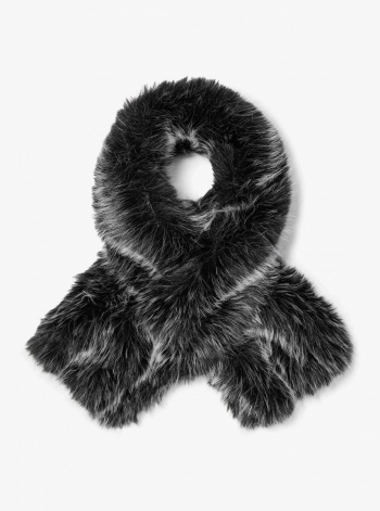 Michael Kors Faux Fur and Wool Scarf
