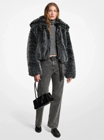 Michael Kors Faux Fur Blouson Jacket