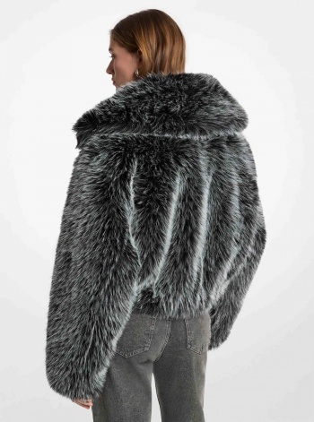 Michael Kors Faux Fur Blouson Jacket