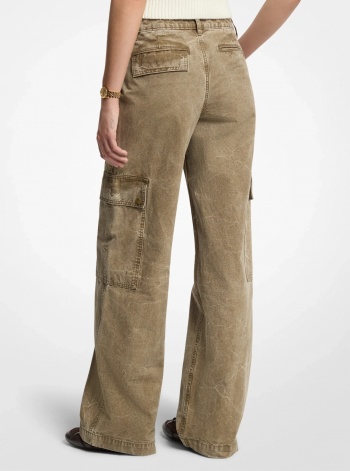 Michael Kors Garment-Dyed Denim Cargo Pants