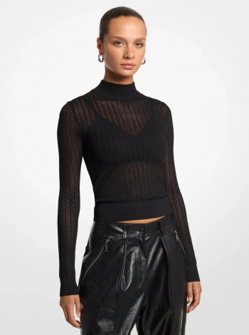 Michael Kors Knit Sheer Sweater