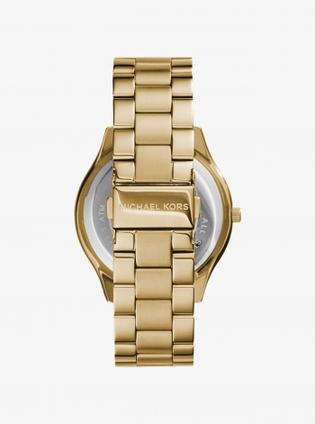 Michael Kors Slim Runway Gold-Tone Watch