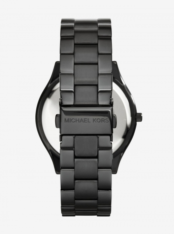 Michael Kors Slim Runway Black Stainless Steel Watch