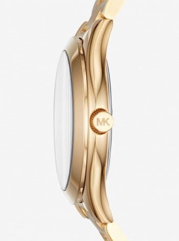 Michael Kors Mini Slim Runway Gold-Tone Watch