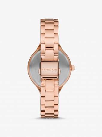 Michael Kors Pavé Rose Gold-Tone Watch