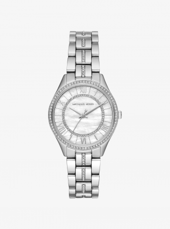Michael Kors Mini Lauryn Pavé Silver-Tone Watch