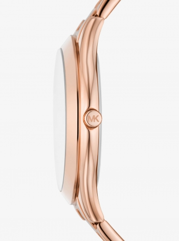 Michael Kors Oversized Slim Runway Rose Gold-Tone Watch