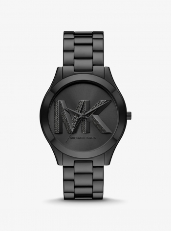 Michael Kors Oversized Slim Runway Black-Tone Watch