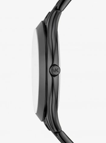 Michael Kors Oversized Slim Runway Black-Tone Watch