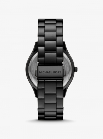 Michael Kors Oversized Slim Runway Black-Tone Watch