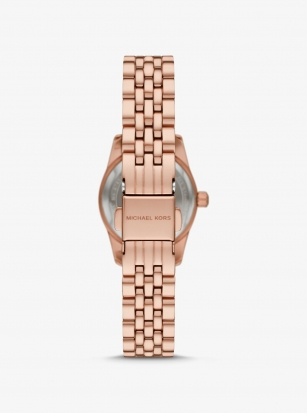 Michael Kors Petite Lexington Pavé Rose Gold-Tone Watch