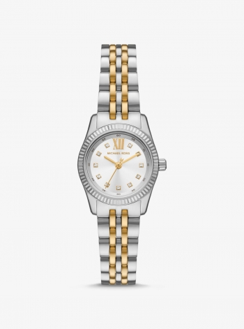 Michael Kors Petite Lexington Pavé Two-Tone Watch