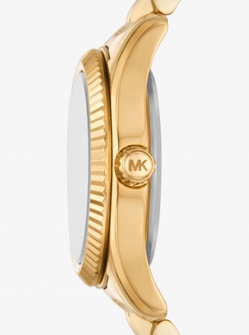 Michael Kors Petite Lexington Pavé Gold-Tone Watch