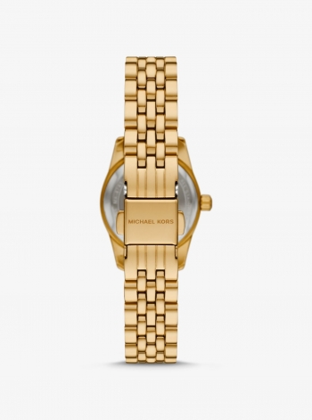 Michael Kors Petite Lexington Pavé Gold-Tone Watch