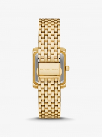 Michael Kors Petite Emery Pavé Gold-Tone Watch