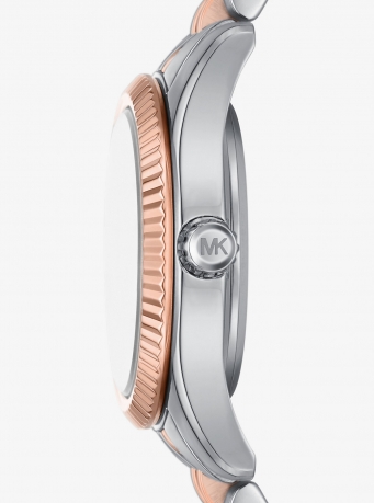 Michael Kors Lexington Pavé Two-Tone Watch and Slider Bracelet Gift Set