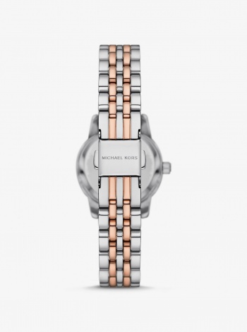 Michael Kors Lexington Pavé Two-Tone Watch and Slider Bracelet Gift Set