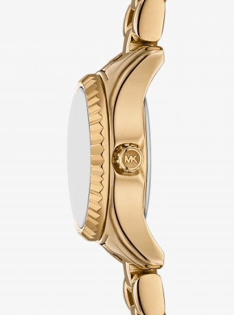 Michael Kors Mini Lexington Pavé Gold-Tone Watch