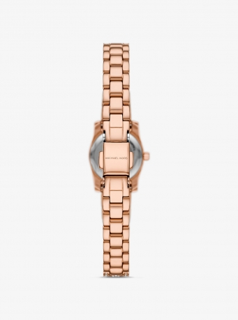 Michael Kors Mini Lexington Pavé Rose Gold-Tone Watch