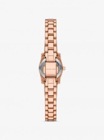 Michael Kors Mini Lexington Pavé Rose Gold-Tone Watch