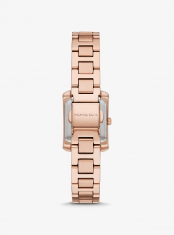 Michael Kors Mini Emery Pavé Rose Gold-Tone Watch