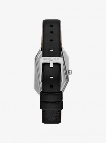 Michael Kors Suri Silver-Tone and Leather Watch