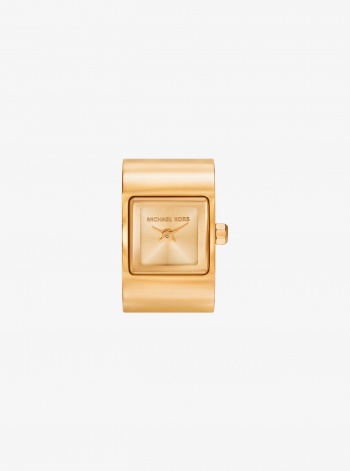 Michael Kors Darrington Gold-Tone Ring Watch