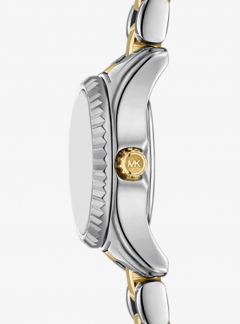 Michael Kors Micro Lexington Pavé Two-Tone Watch